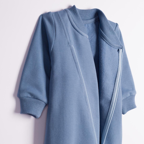 228271 Nicol FARMA Pijama de felpa + botitas para bebé azul algodón