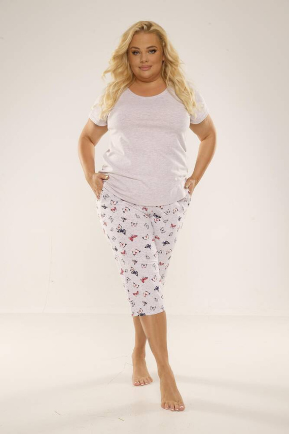 483 Mariposa Forex Pijama de mujer - beige melange