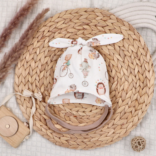 ABN-5597 Gorro de bebé Circus Nini - 100% algodón orgánico, suave y seguro