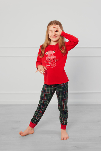 Fogo Pijama niño Moda Italiana - rojo/estampado