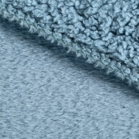 Colcha decorativa Nina Eurofirany azul claro 170x210 de felpa suave 240 g/m²