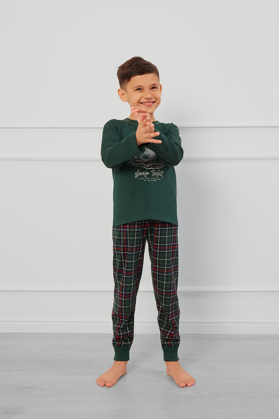 Fogo Pijama niño Moda Italiana - verde/estampado