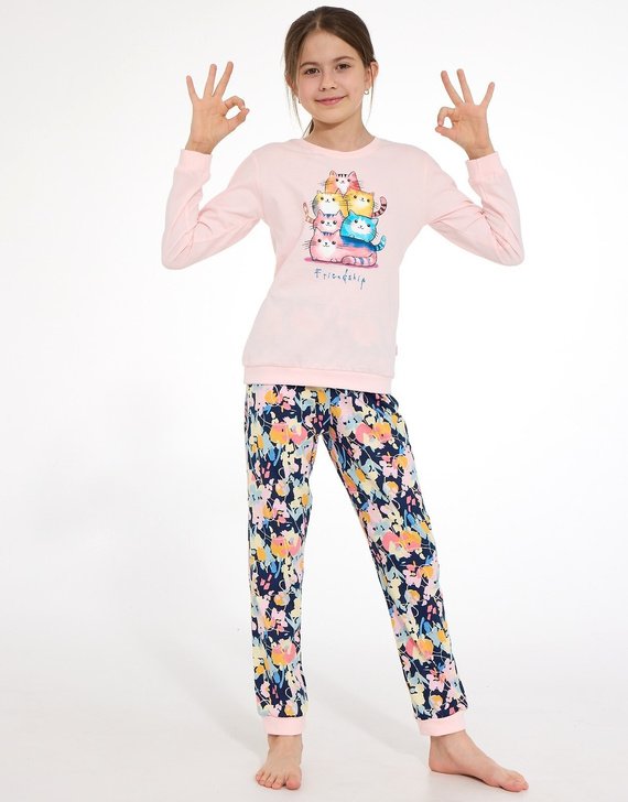 Pijama para niña Cornette Young Girl 592/210 Friendship 100% algodón