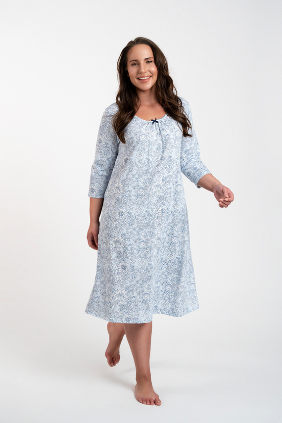 Camisón Antonia Moda Italiana - estampado azul