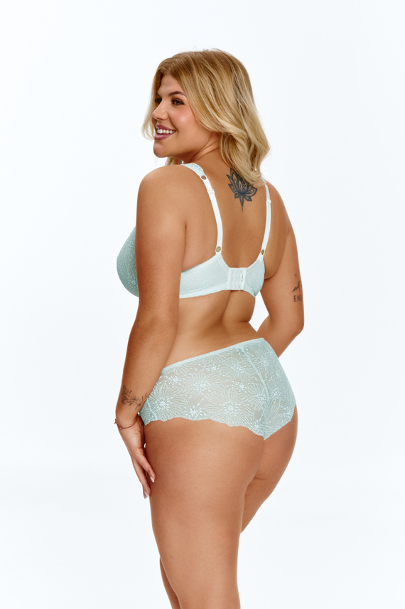 Sujetador Soft Lupoline 2675 verde menta de encaje con aros Soft