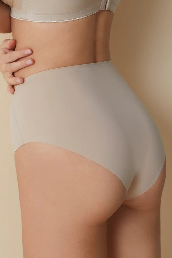 503 Braga de mujer Braga Selene beige - talle alto, sin costuras, moldeadora