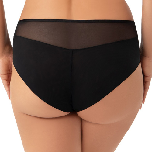 K948 Ottavia Gorsenia braga - negra, talle alto, tul con bordado