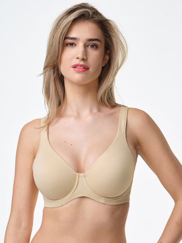 393 - Sujetador suave, elegante y cómodo Spiman beige