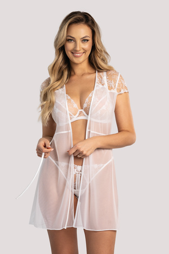 Picardías para mujer Rubi Unikat blanco - encaje, elegante, sensual