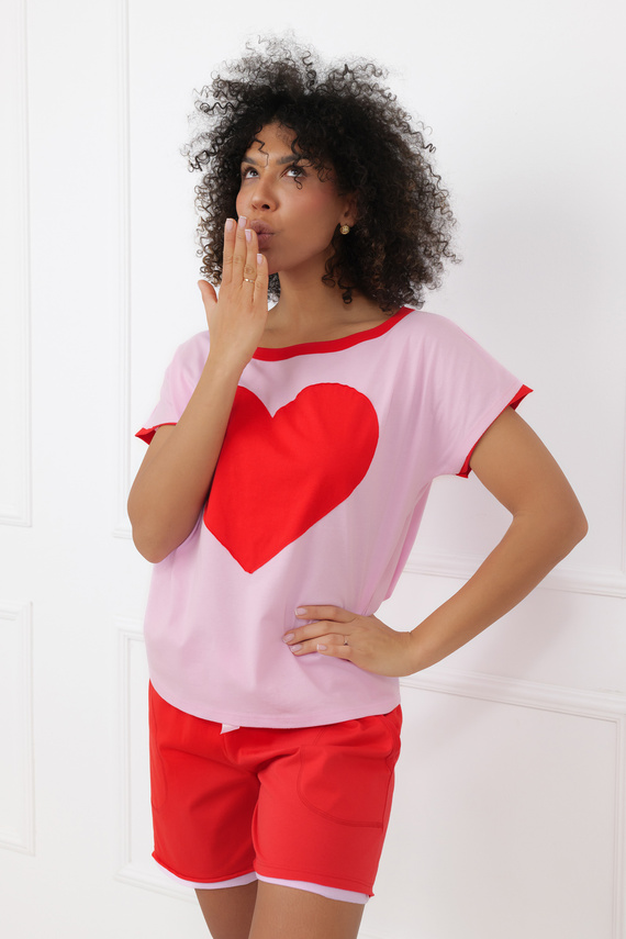 Pijama Sabrina Italian Fashion 100% algodón – manga corta, shorts