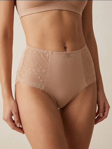 Braguitas de mujer Lama L-MOD1603 MD-06 modal encaje altas 2 unidades