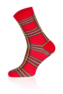 S127D Calcetines largos Santa Claus Moda italiana rojo