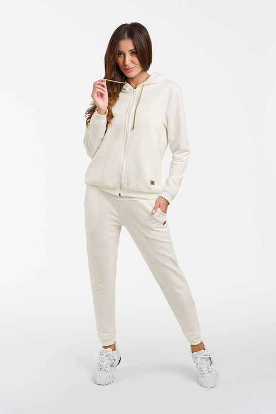 Roma Blusa con capucha Moda Italiana - crudo