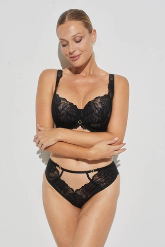 BC-1102 Sujetador de copa entera acolchado Luna Kinga - negro