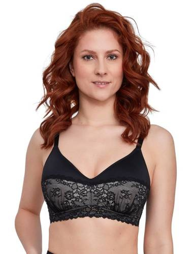 BS 001 Sujetador suave Doris Spacer de Gaia - negro