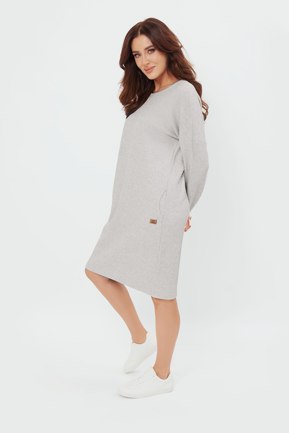 Avira túnica de manga larga para mujer Italian Fashion - light melange