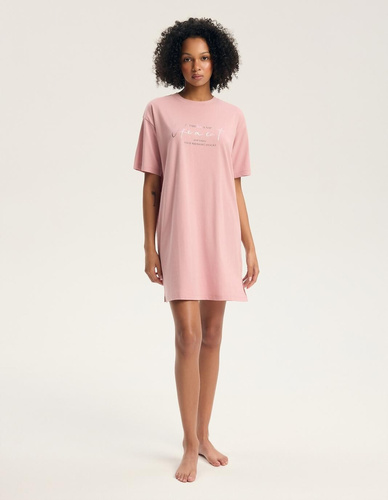 Camisón Henderson Ginger 45412 Rosa 100% Algodón Manga Corta