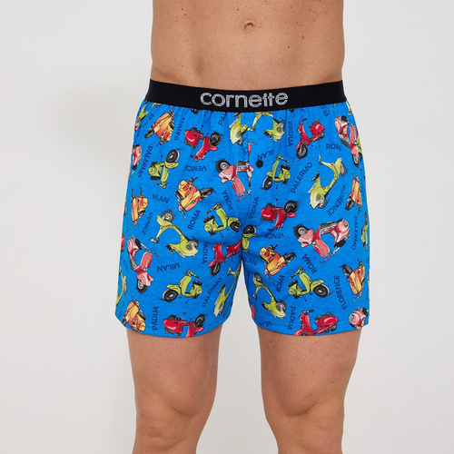 001/187 011/187 Calzoncillos Hornet Cornette Classic para hombre - 100% algodón, corte holgado, abertura con botón, comodidad diaria