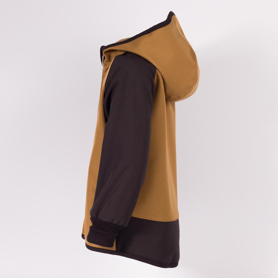 229020 Nicol Chaqueta softshell para niño con forro polar, capucha y reflectante - oliva