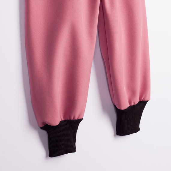 Nicol Pantalones 229050 softshell infantiles con forro polar, cintura alta, puños - rosa polvo