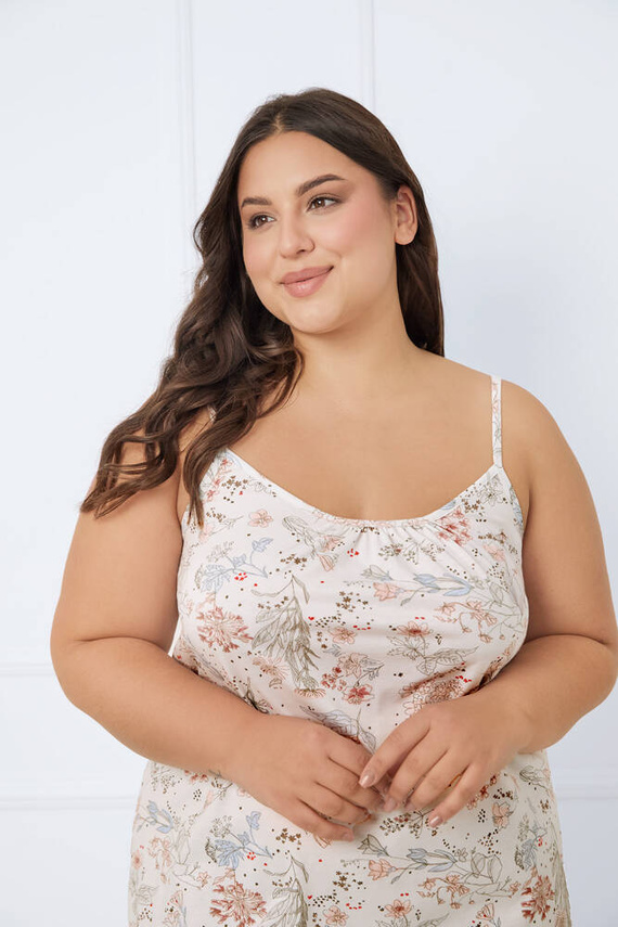 Camisa Solita mujer, tirante estrecho Moda Italiana - estampado