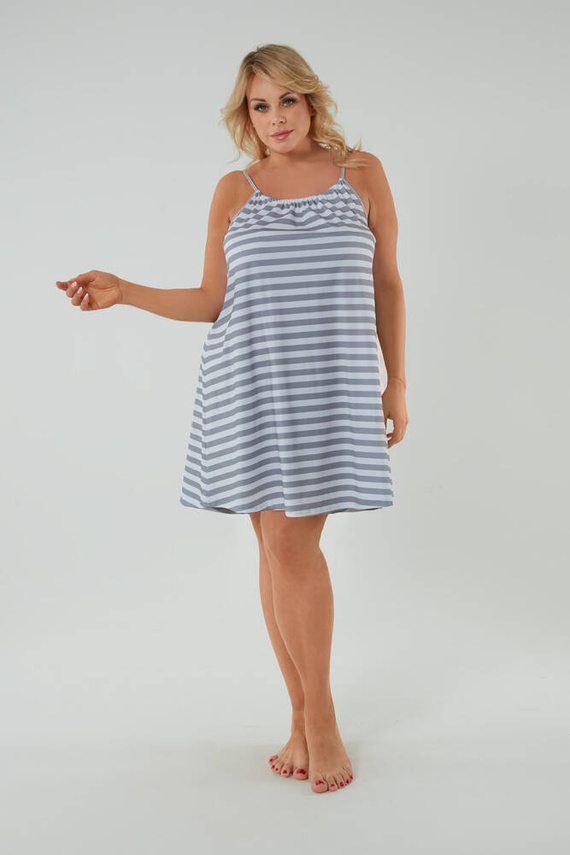 Camisón Bari, tirante estrecho Moda Italiana - estampado