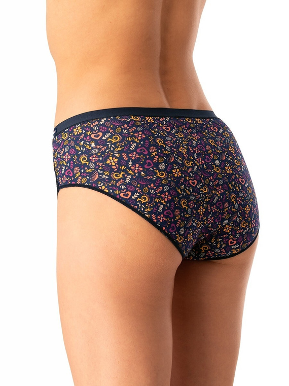 Braga de mujer Key LPC 760 rosa azul marino - algodón, cómoda, lote de 2 piezas