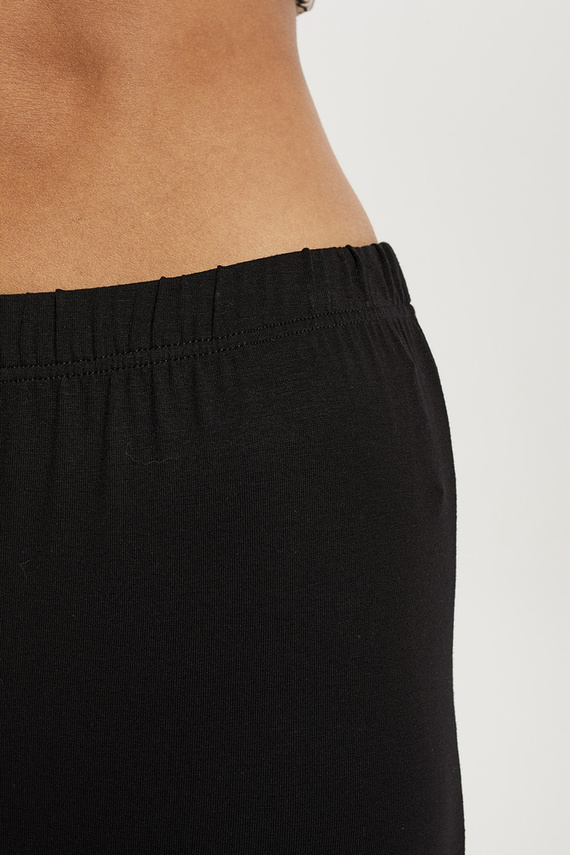 Abisynia Pijama señora manga larga, pantalón largo Moda Italiana - estampado/negro