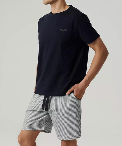 Atlantic NMP-381 pijama hombre verano algodón peach effect