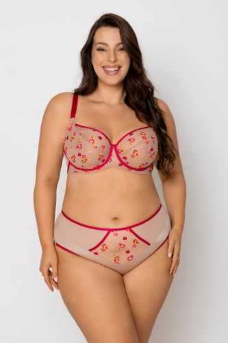Braguitas Flora 19246 Mediolano con bordado floral cómodas