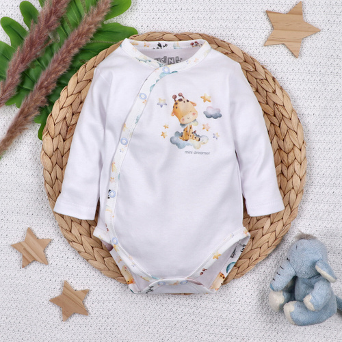 ABN-5602 Body Nini Little Dreamers de algodón orgánico para bebés - cierres sin níquel, 100% de seguridad
