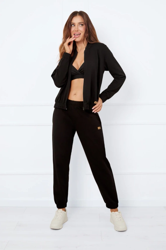 Caro Chaqueta bomber de mujer Italian Fashion - negro