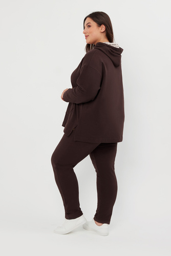 Lagos Sudadera con capucha de mujer Italian Fashion - marrón