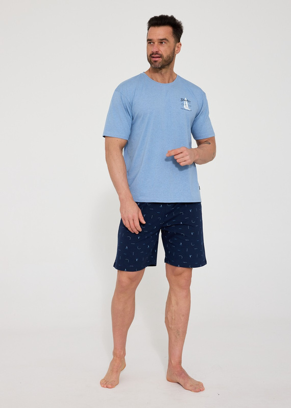 Pijama hombre Cornette 326/209 Pacific 100% algodón manga corta