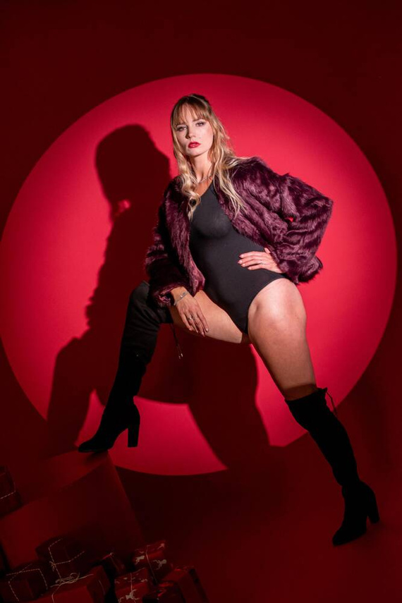 805 Chloe Body de manga larga para mujer de De Lafense - negro