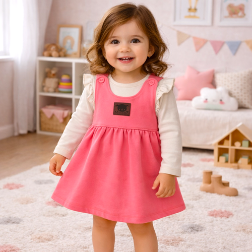 Vestido bebé Nini Sweet Koala 95% algodón orgánico fabricado en Polonia