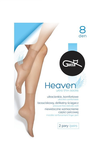 Calcetines Gatta Heaven 8 den daino-less, empaquetados en 2 pares, ultrafinos