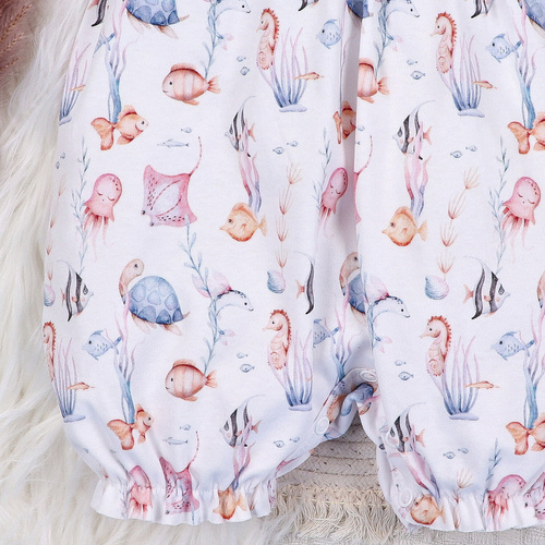 ABN-5481 Pelele para bebé Underwater World Nini - algodón orgánico, manga corta