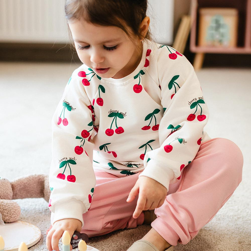Sudadera niño Eevi Cherry algodón suave cómoda diaria