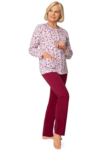 Maria III 202 Martel Pijama Mujer 42 burdeos – 100% Algodón