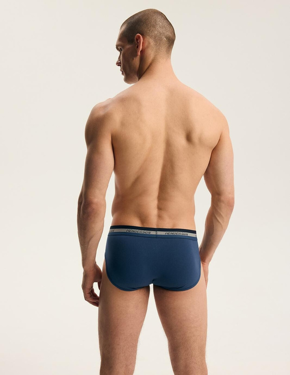 Slips para hombre Henderson Far 45787 2 unidades de algodón gris y vaquero