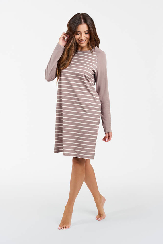 Camisón Oda Moda Italiana - estampado capuchino