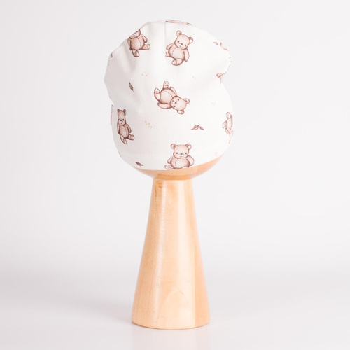227054 Nicol BENEK Gorro para bebé 100% algodón crema con ositos