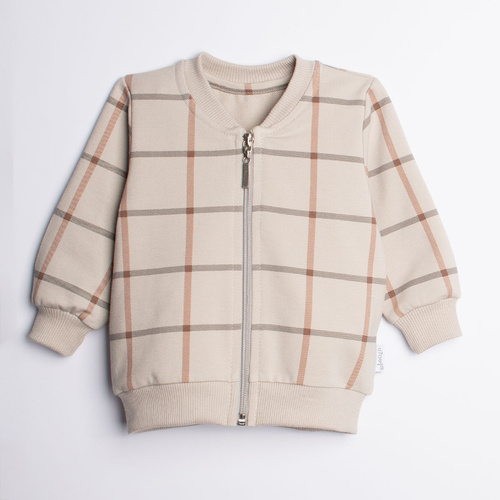 221277 Kiku Nicol bomber para niños a cuadros con cremallera