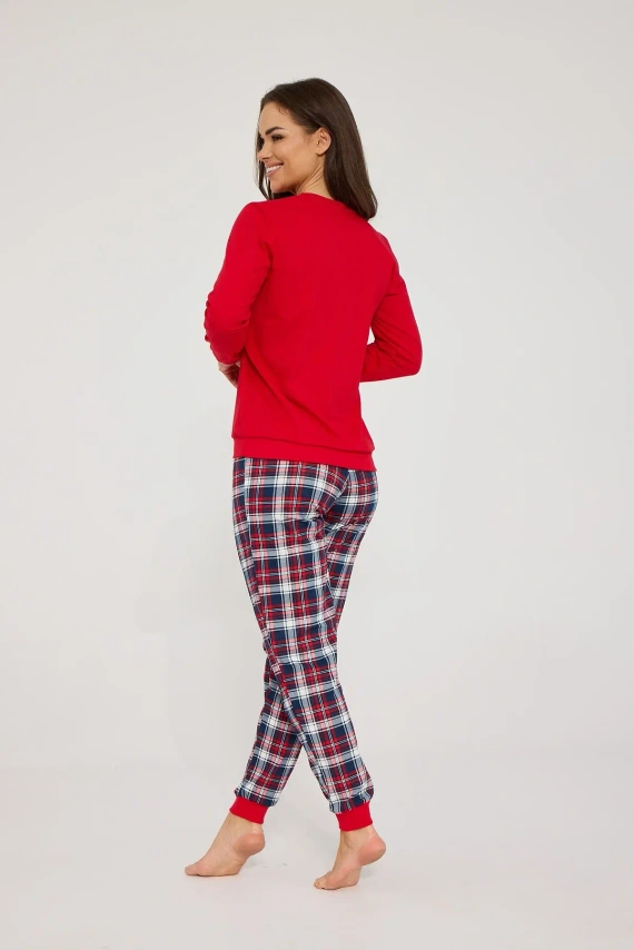 Cornette Family 671/480 pijama de mujer navideña con oso 100% algodón