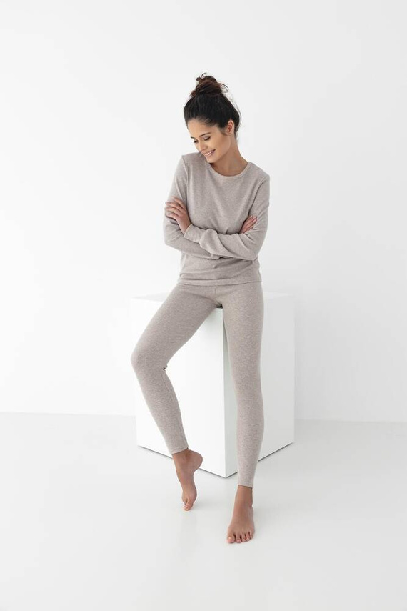 Pijama de mujer Mabel Sensis - beige melange