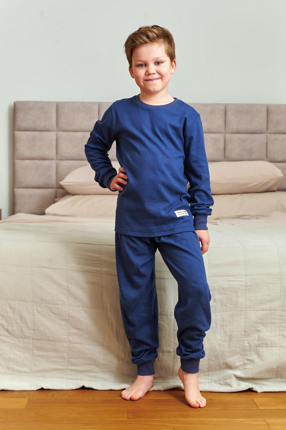 7351 Doctor Nap pijama de algodón para niños - comfort classics - azul marino