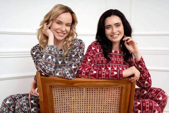 Vellón Islandia Conjunto Señoras Moda Italiana - estampado grafito