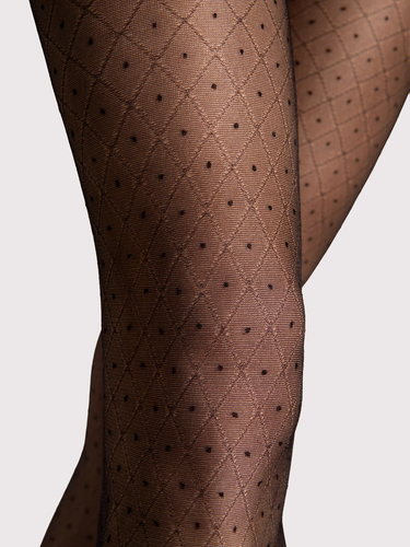 Pantimedias Fiore Maribel G6130 20 den geométrico mate elásticas