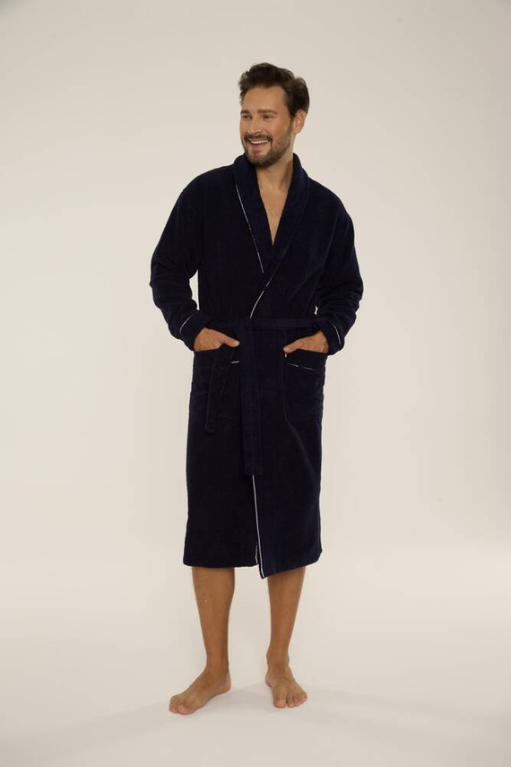 735 Bata de hombre Manuele De Lafense - azul marino